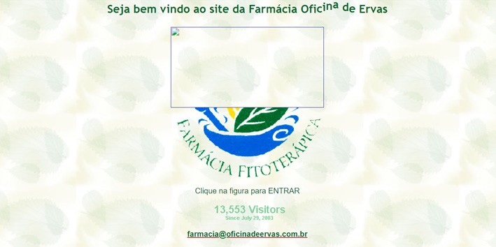 Oficina de Ervas Site WayBackMachine